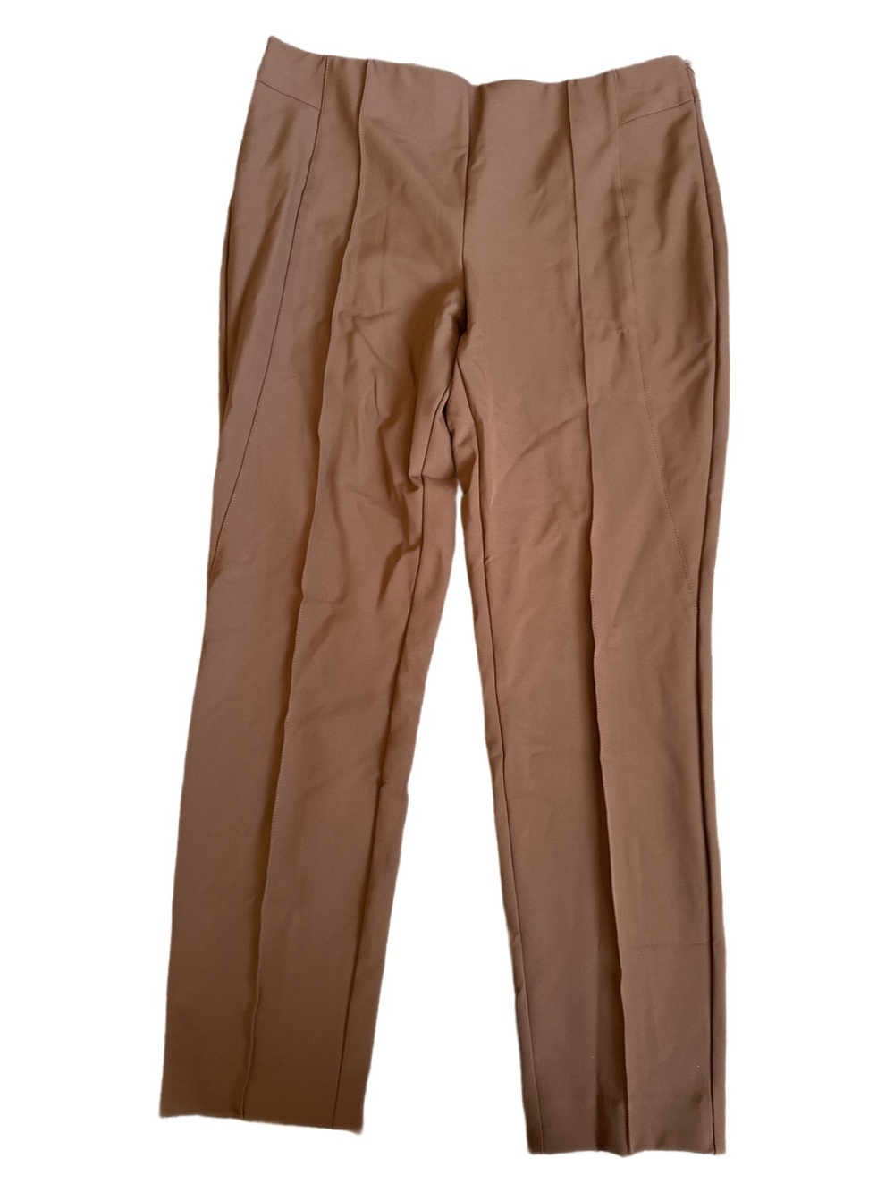 Lafayette 148 New York Gramercy Trouser Brown Straight-Leg Size 12